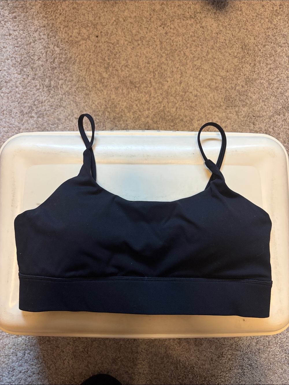 First Health black sports bra